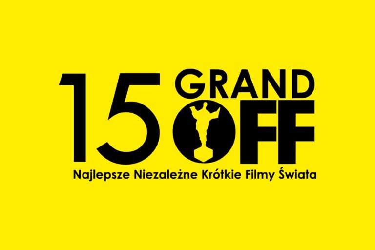 Na żółtym tle czarny napis 15 grand off, najlepsze niezależne krótkie filmy świata