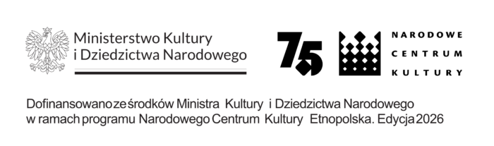 Logotypu Ministerstwa Kultury i Dziedzictwa Narodowego oraz Narodowego Centrum Kultury.